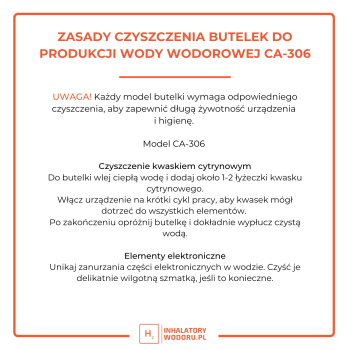 Butelka wodorowa CA-306 Złota